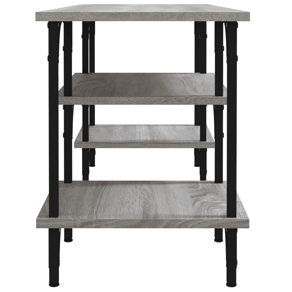 Móvel para TV 102x35x45,5 cm derivados madeira cinzento sonoma