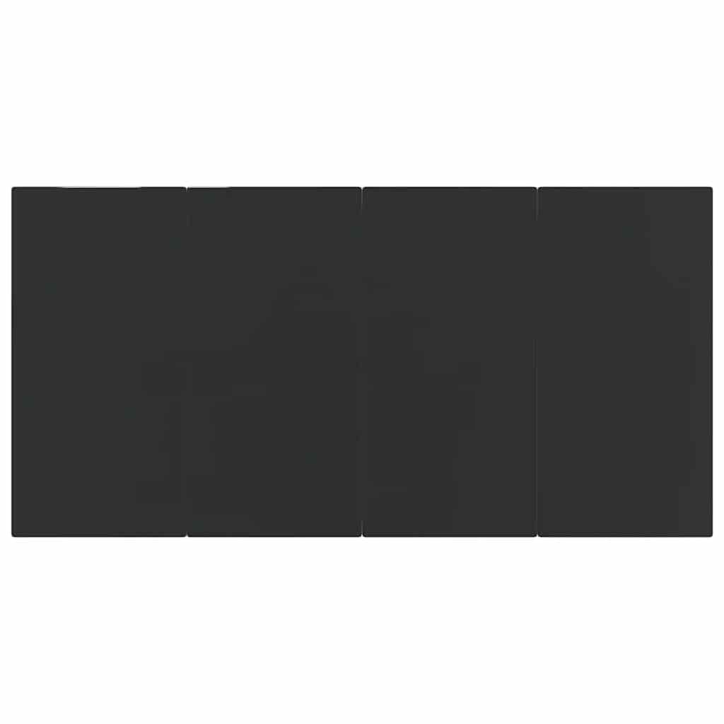 7 pcs conjunto de jantar p/ jardim vime PE cinzento