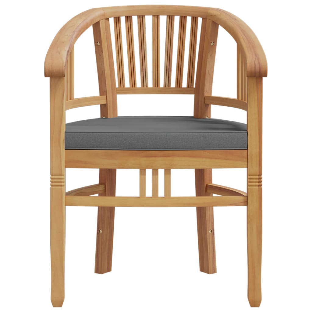 5 pcs conjunto de jantar p/ jardim madeira de teca maciça