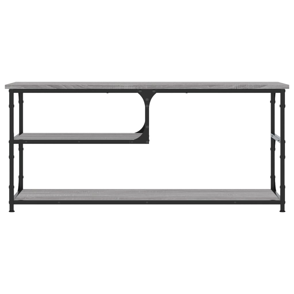 Móvel de TV 103x38x46,5 cm derivados madeira/aço cinza sonoma