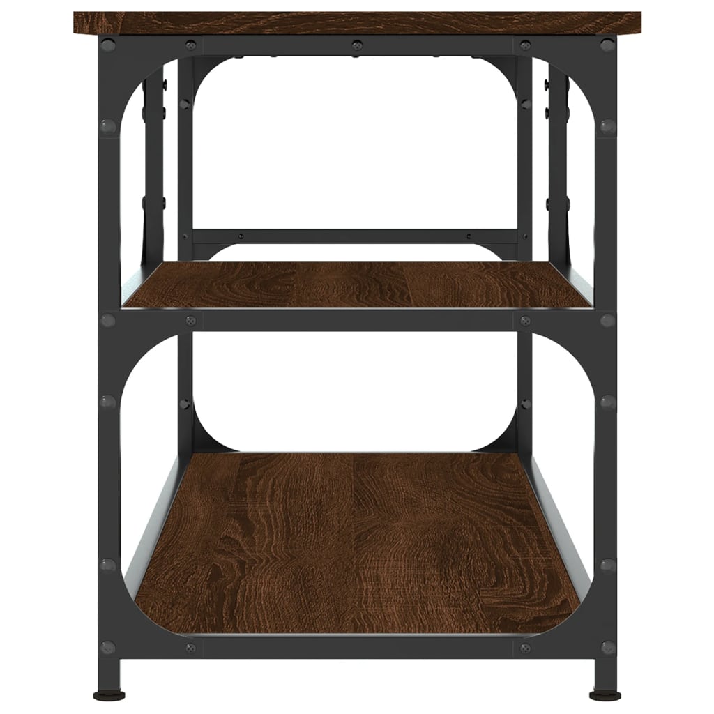 Móvel TV 103x38x46,5 cm derivados madeira/aço carvalho castanho