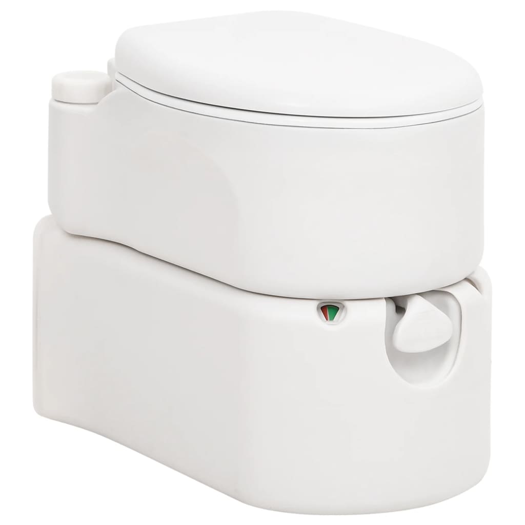 Sanita integrada p/ campismo 24+17 L PEAD e esmalte branco