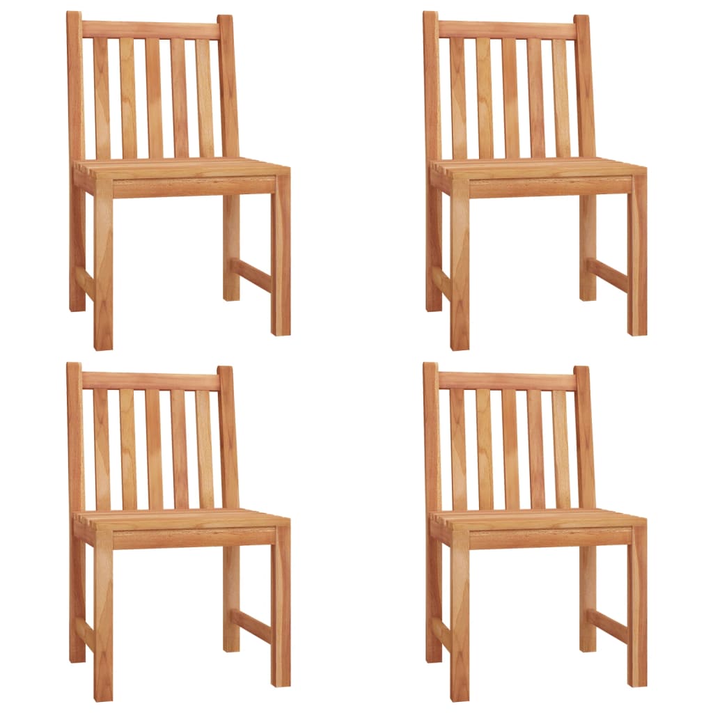 5 pcs conjunto de jantar p/ jardim madeira de teca maciça