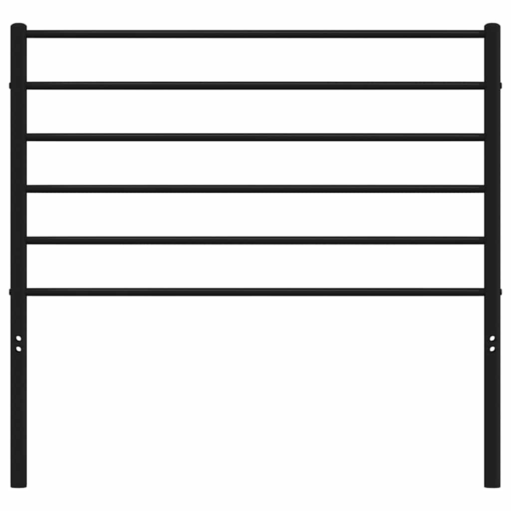 Cabeceira de cama 90 cm metal preto