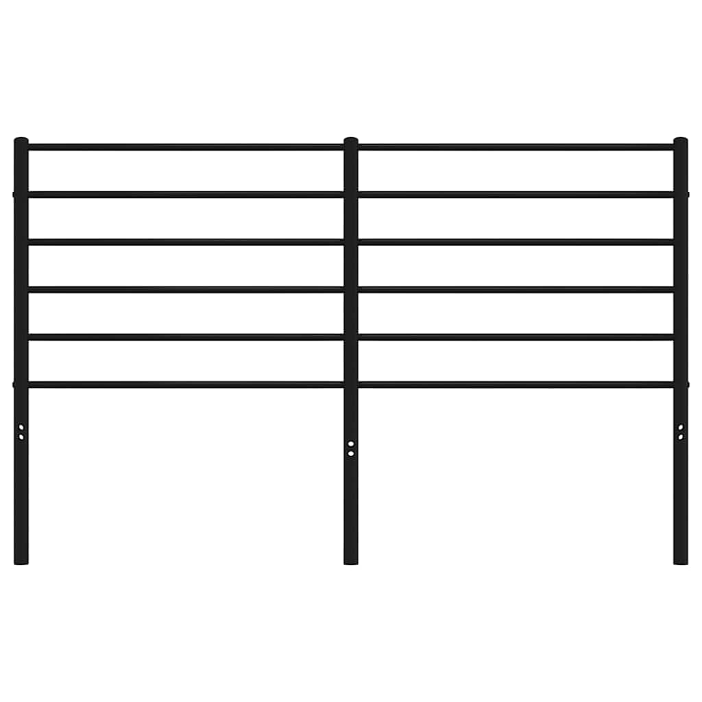 Cabeceira de cama 135 cm metal preto