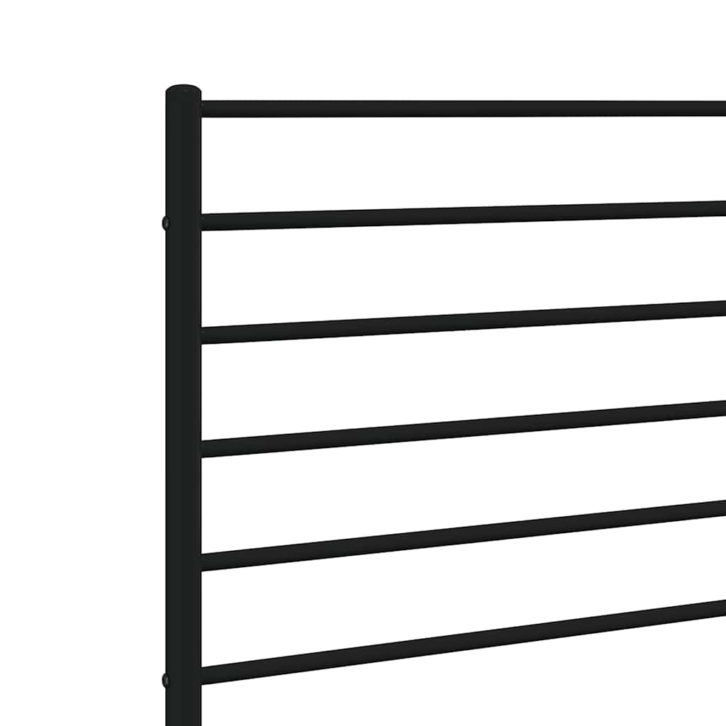 Cabeceira de cama 135 cm metal preto