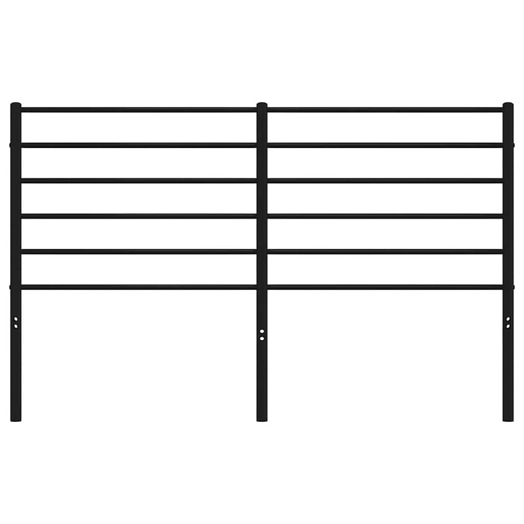 Cabeceira de cama 150 cm metal preto