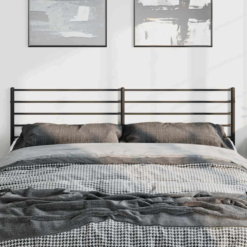 Cabeceira de cama 180 cm metal preto
