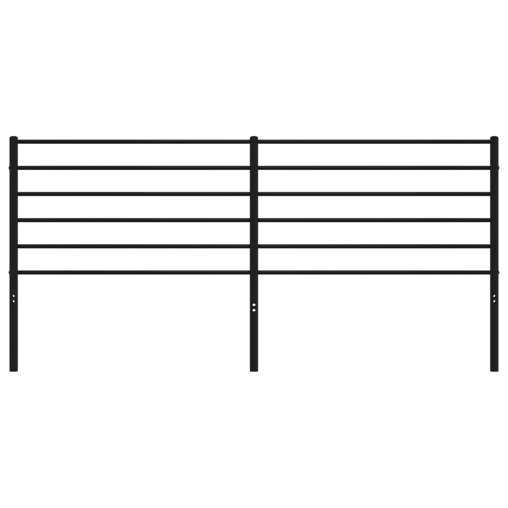 Cabeceira de cama 200 cm metal preto