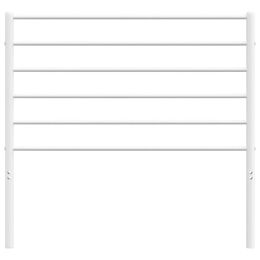 Cabeceira de cama 75 cm metal branco