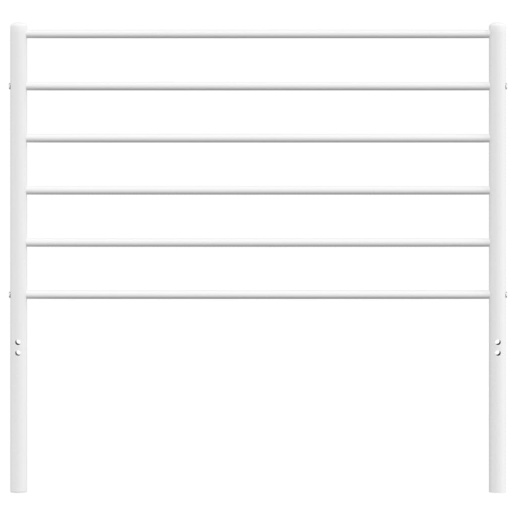 Cabeceira de cama 90 cm metal branco