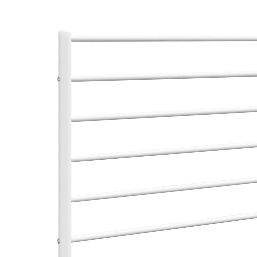 Cabeceira de cama 180 cm metal branco
