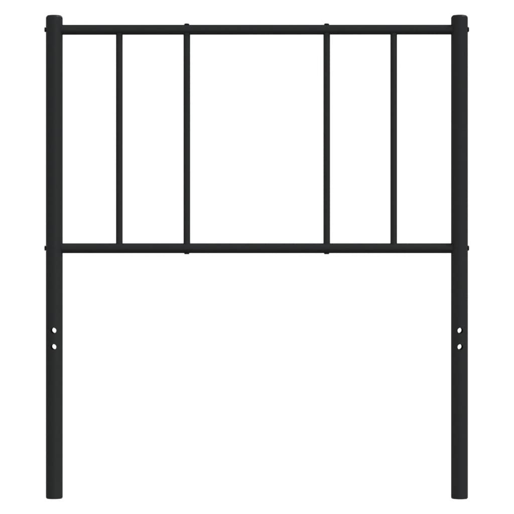 Cabeceira de cama 75 cm metal preto