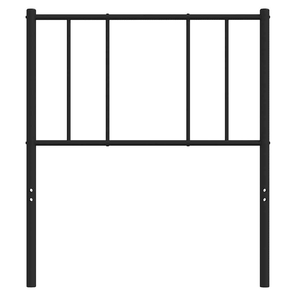 Cabeceira de cama 90 cm metal preto