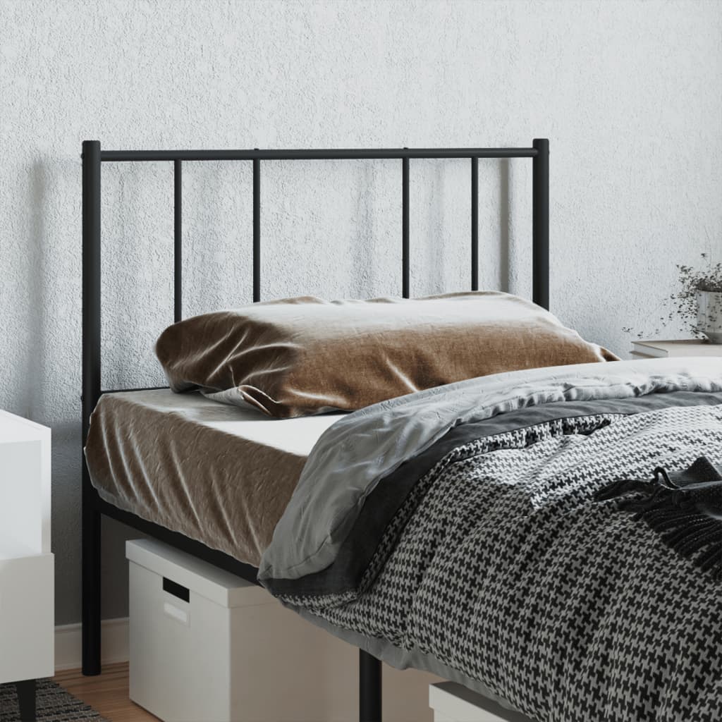 Cabeceira de cama 107 cm metal preto