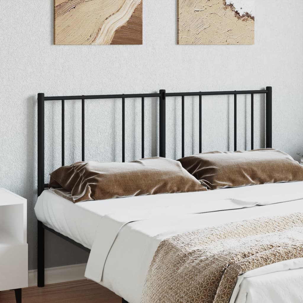 Cabeceira de cama 135 cm metal preto
