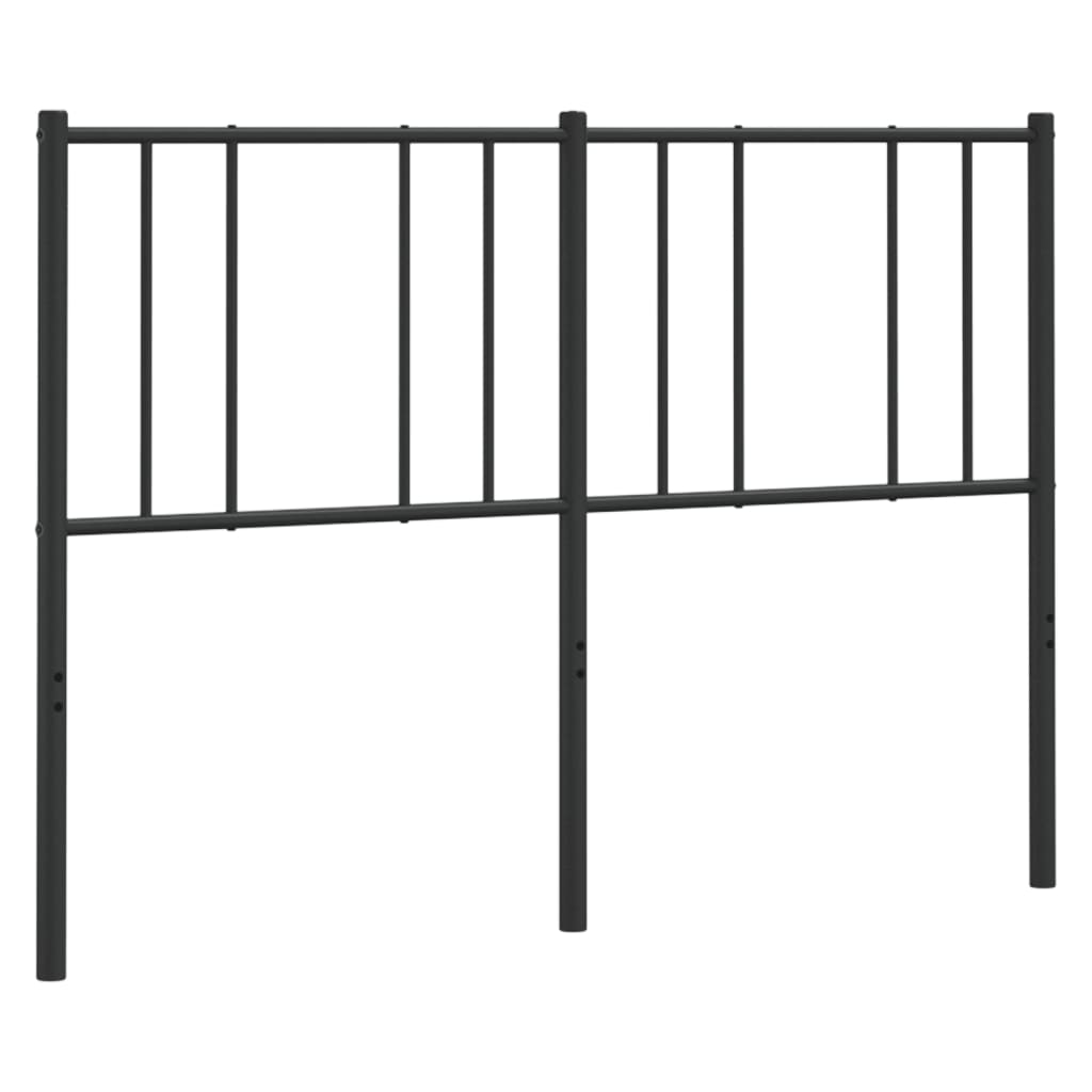 Cabeceira de cama 135 cm metal preto