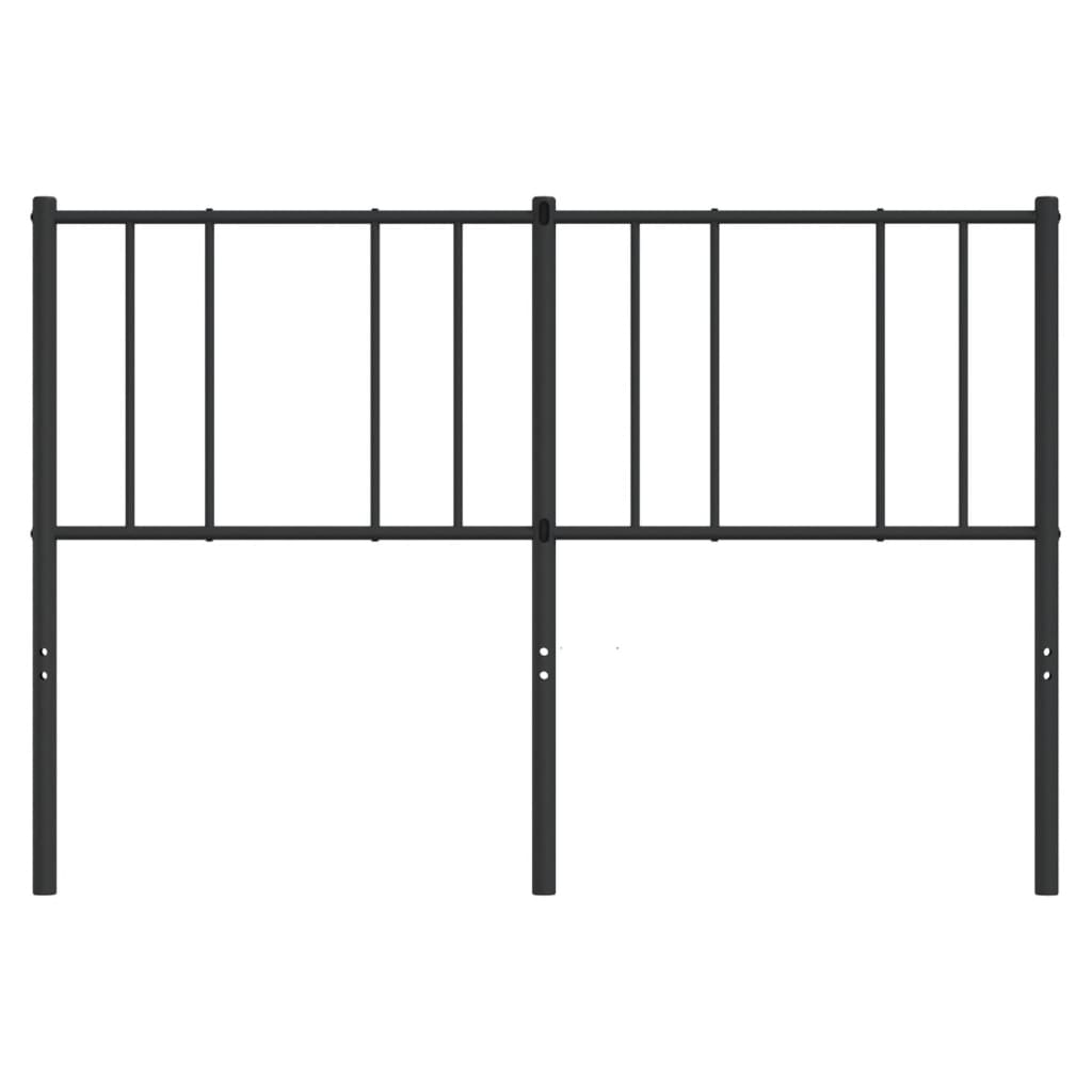 Cabeceira de cama 135 cm metal preto