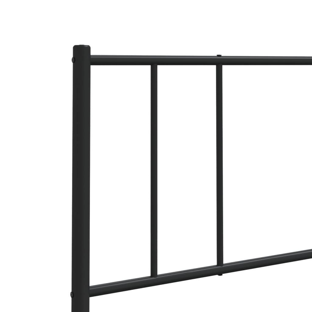 Cabeceira de cama 135 cm metal preto