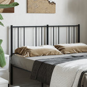 Cabeceira de cama 135 cm metal preto