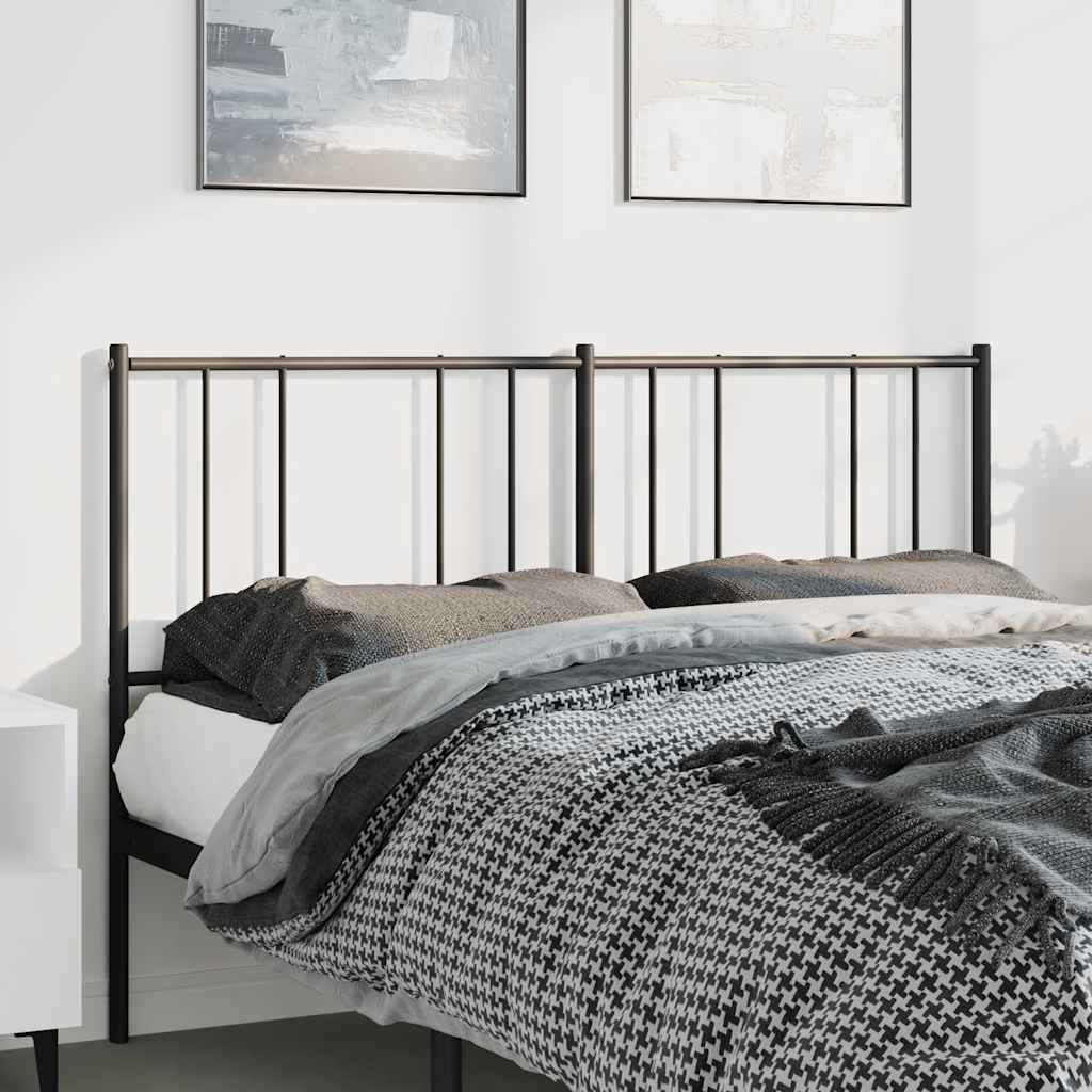 Cabeceira de cama 150 cm metal preto