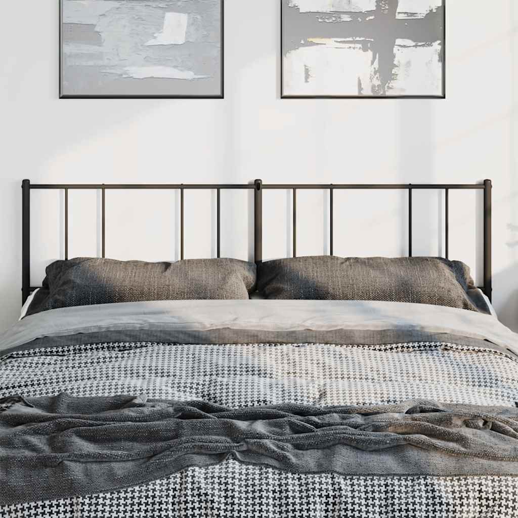 Cabeceira de cama 180 cm metal preto