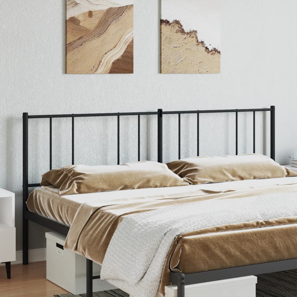 Cabeceira de cama 193 cm metal preto