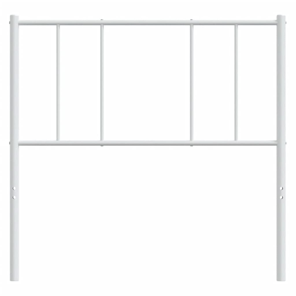 Cabeceira de cama 80 cm metal branco