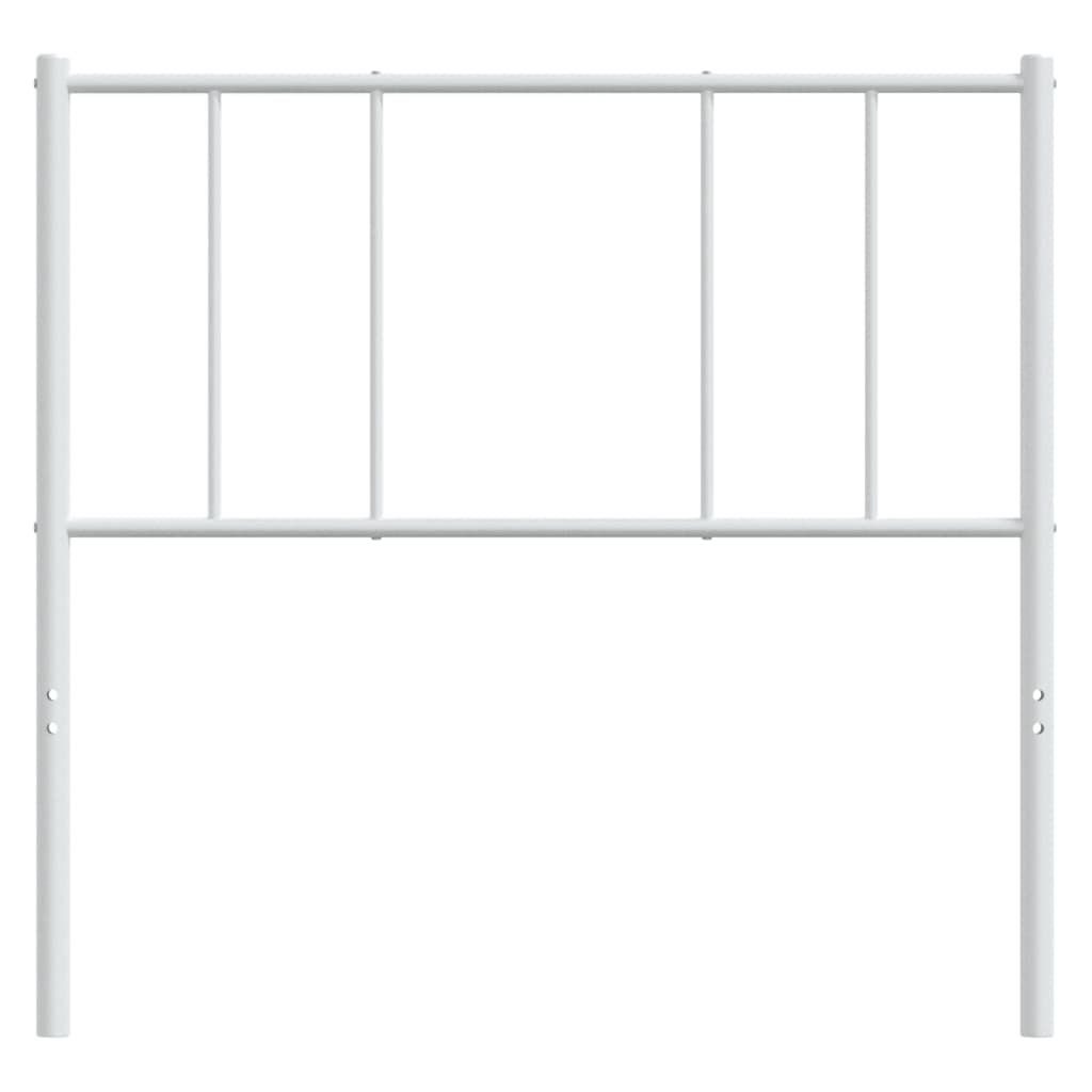 Cabeceira de cama 90 cm metal branco