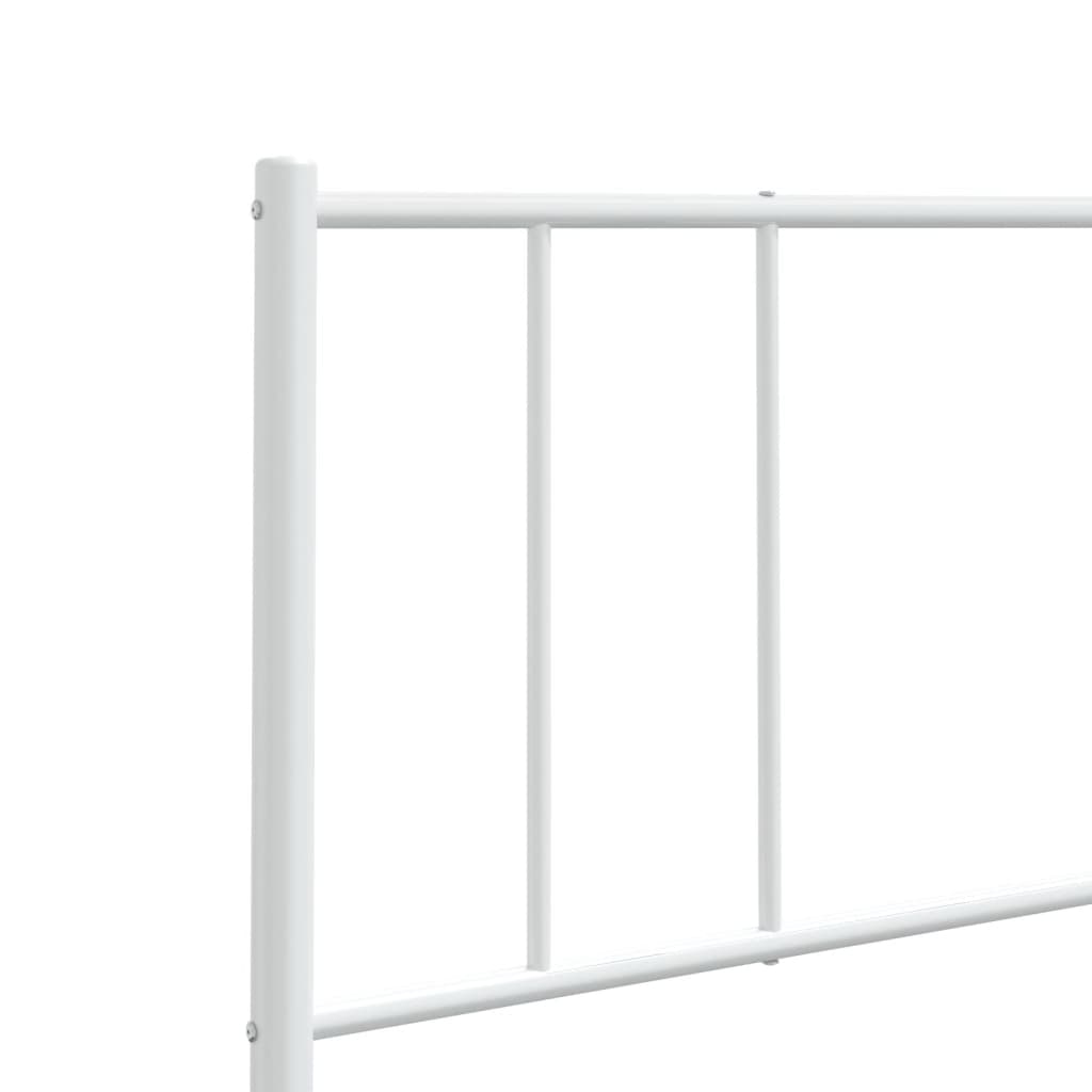 Cabeceira de cama 90 cm metal branco
