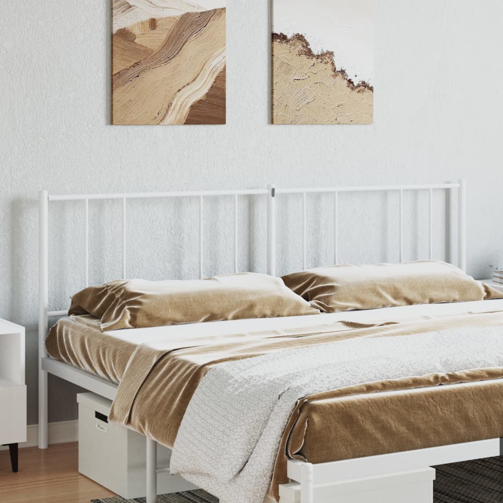 Cabeceira de cama 193 cm metal branco