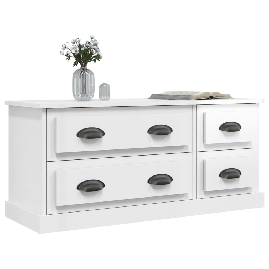 Móvel de TV 100x35,5x45 cm derivados de madeira branco