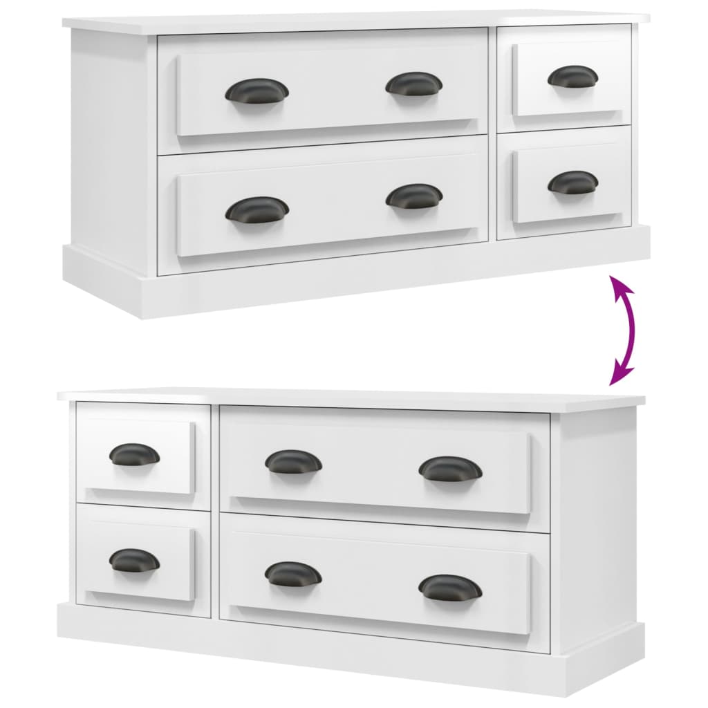 Móvel de TV 100x35,5x45 cm derivados de madeira branco