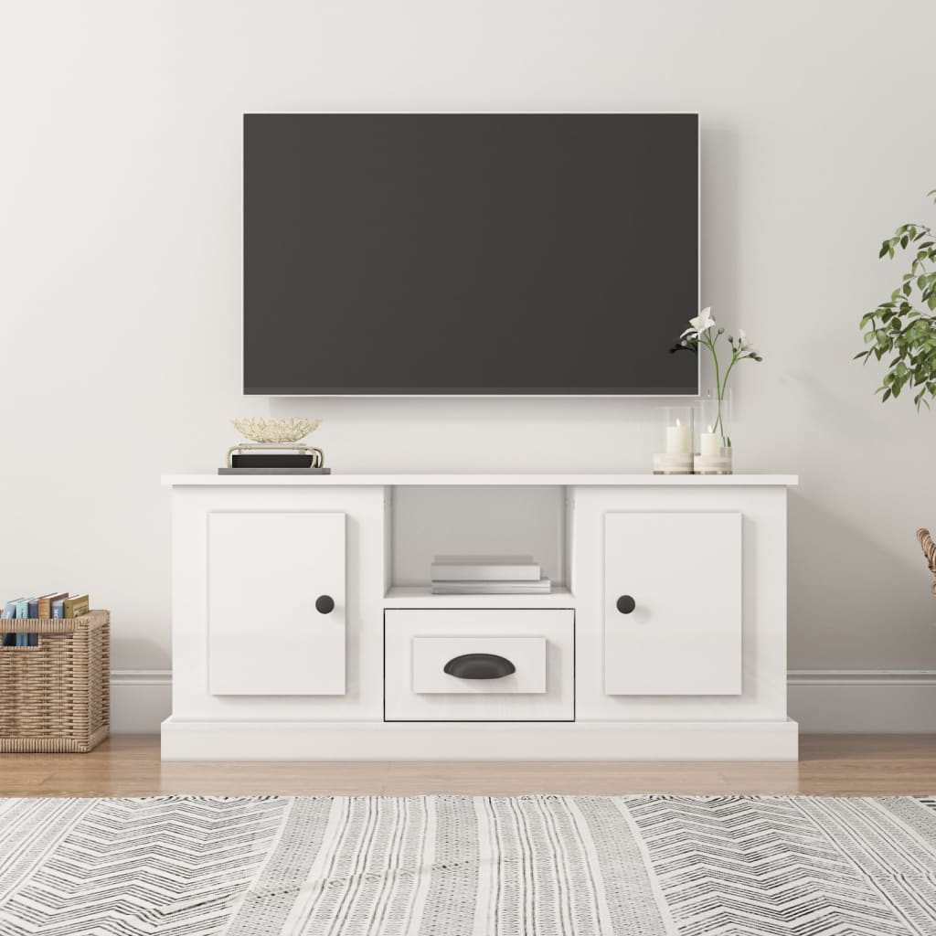 Móvel de TV 100x35,5x45 cm derivados de madeira branco