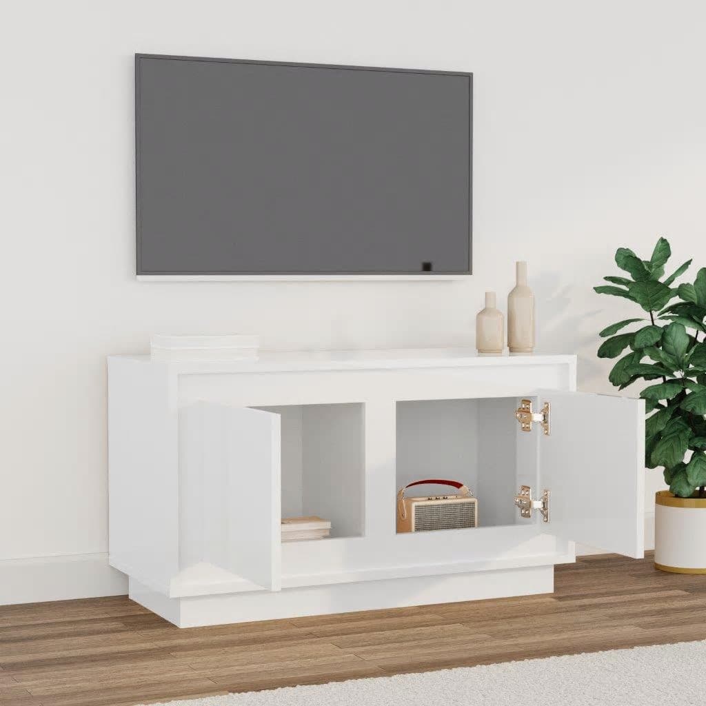 Móvel de TV 80x35x45 cm derivados de madeira branco