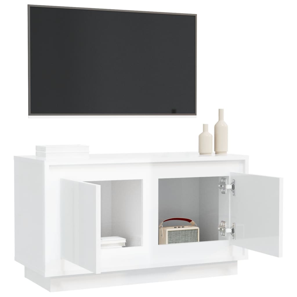 Móvel de TV 80x35x45 cm derivados de madeira branco