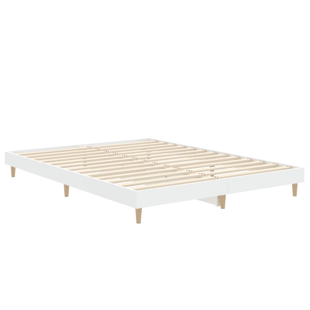 Estrutura de cama 135x190 cm derivados de madeira branco