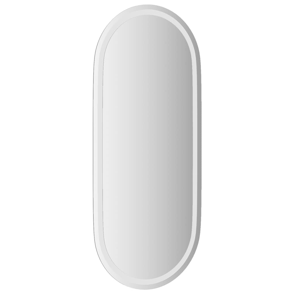 Espelho de casa de banho com luzes LED oval 100x45 cm