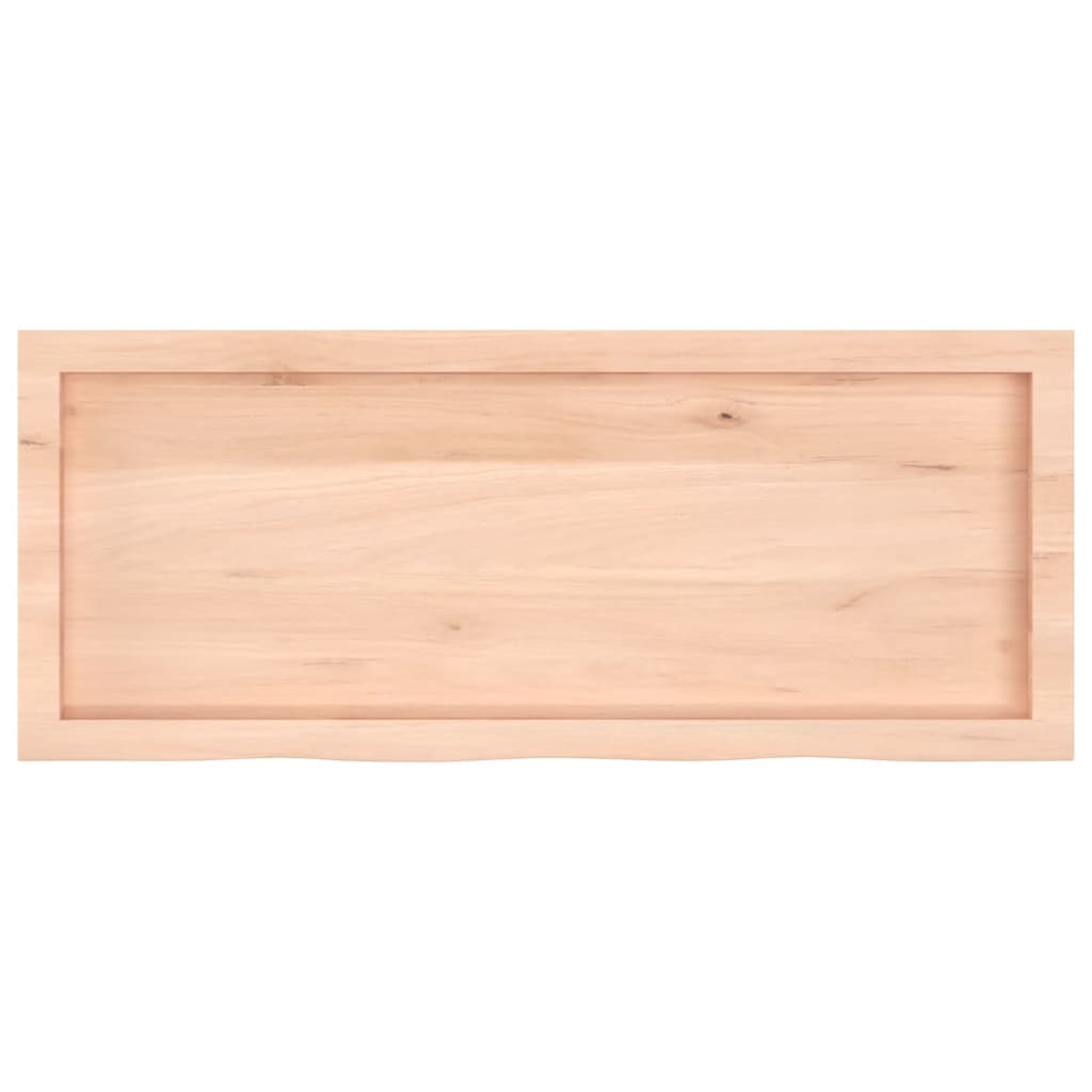 Prateleira de parede 100x40x(2-6)cm carvalho maciço não tratado
