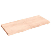 Prateleira de parede 140x60x(2-6)cm carvalho maciço não tratado