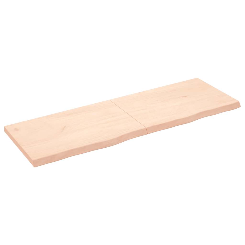 Prateleira de parede 180x60x(2-6)cm carvalho maciço não tratado