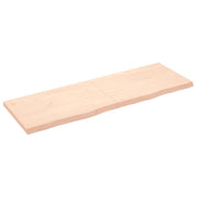 Prateleira de parede 180x60x(2-6)cm carvalho maciço não tratado