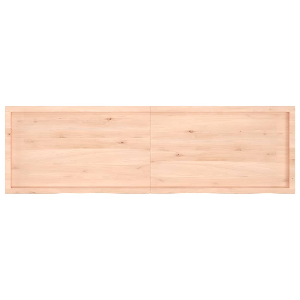 Prateleira de parede 200x60x(2-4)cm carvalho maciço não tratado