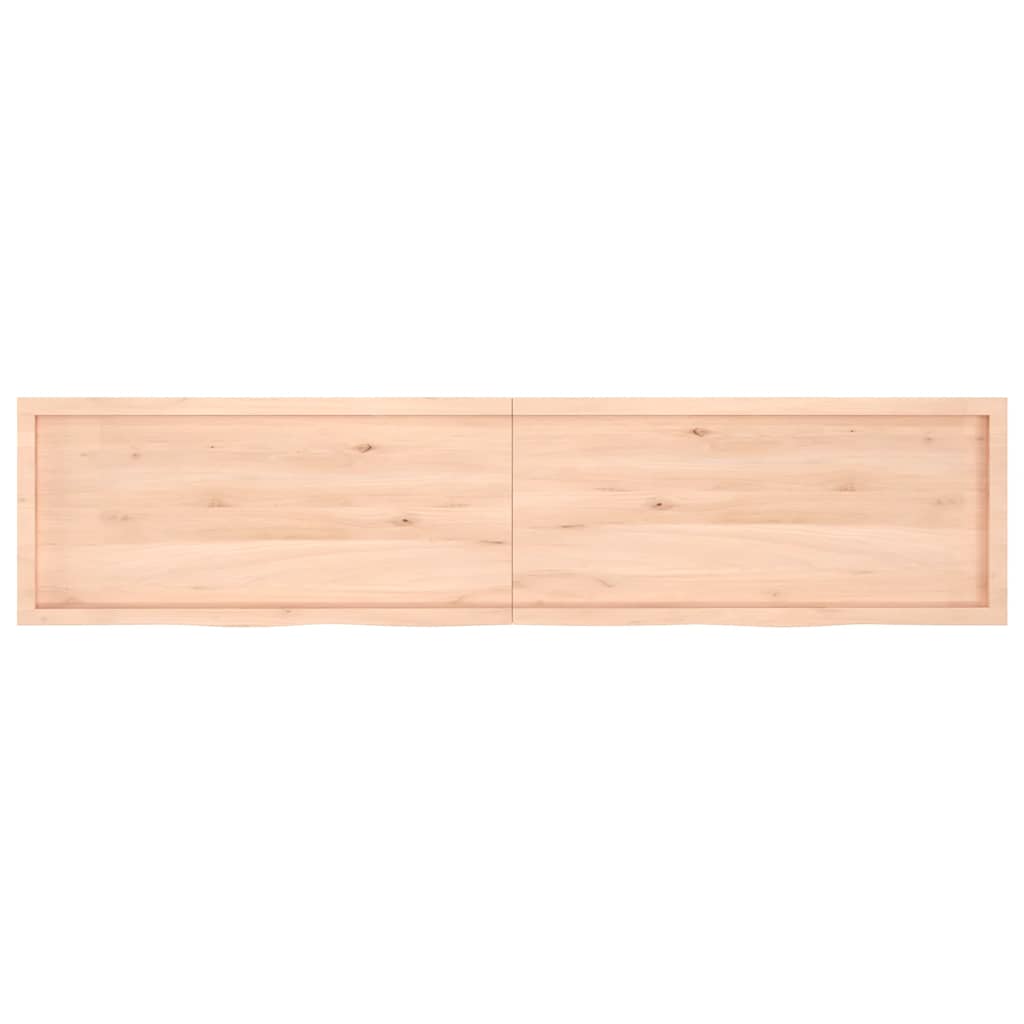 Prateleira de parede 220x50x(2-6)cm carvalho maciço não tratado