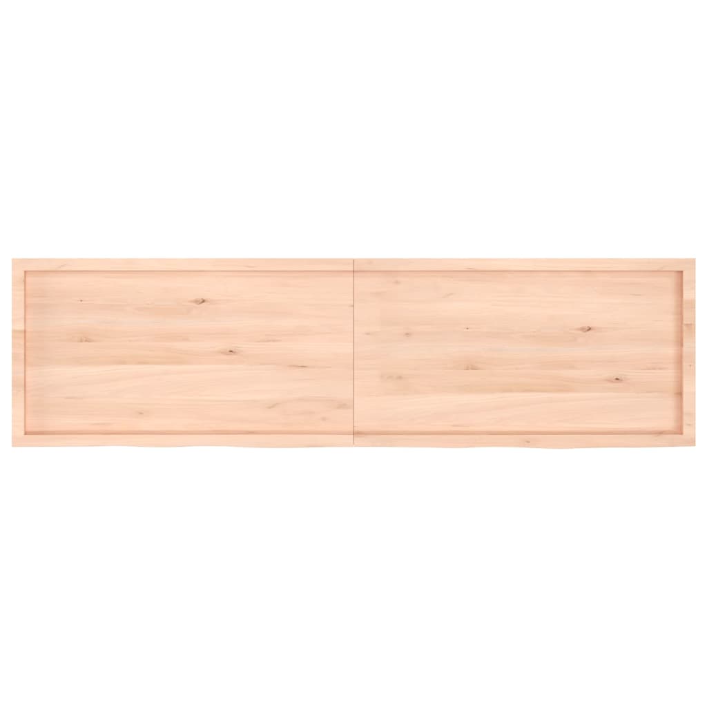Prateleira de parede 220x60x(2-6)cm carvalho maciço não tratado