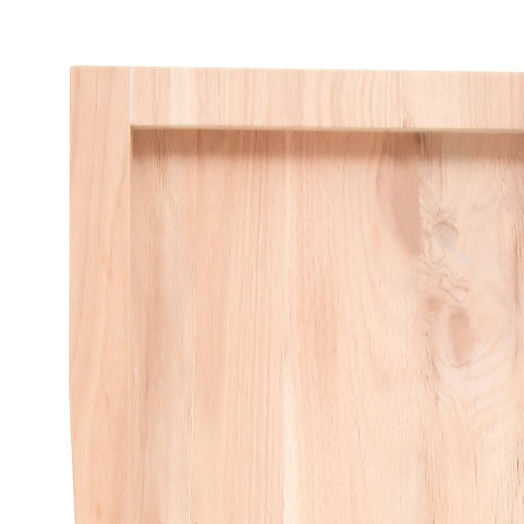 Prateleira de parede 220x60x(2-6)cm carvalho maciço não tratado