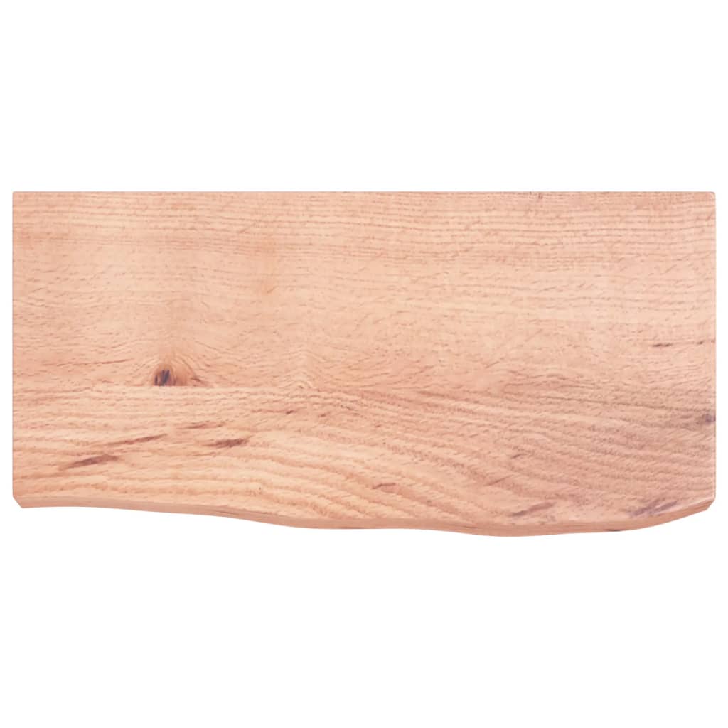Prateleira de parede 60x30x(2-6) cm carvalho tratado castanho