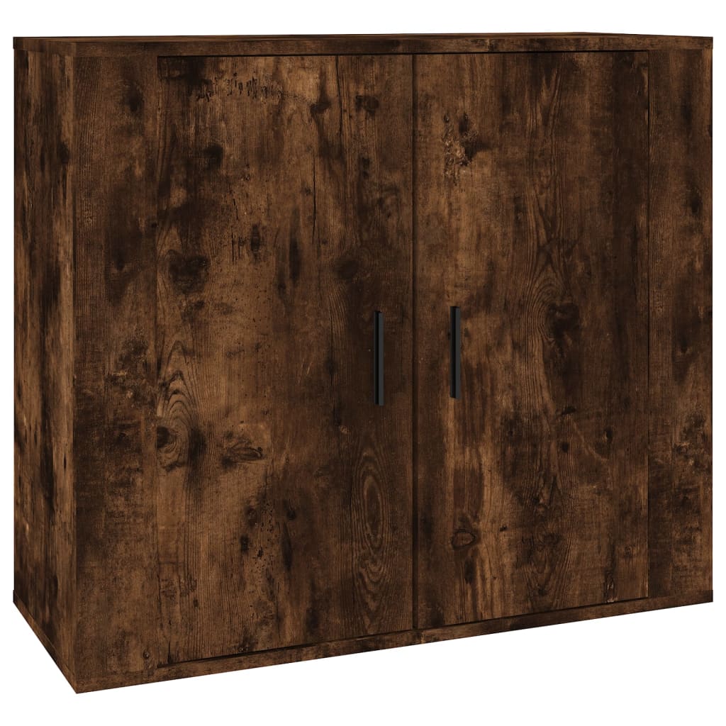 Aparadores 3 pcs madeira processada cor carvalho fumado