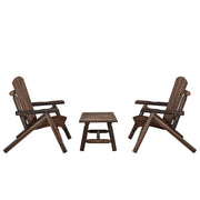 3 pcs conjunto lounge de jardim madeira de abeto maciça