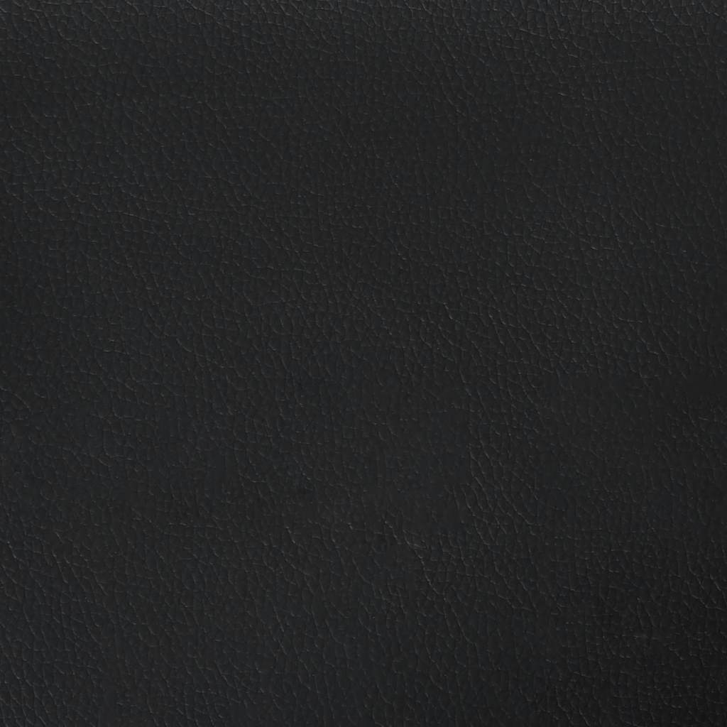 Sofá-cama em forma de L 255x140x70 cm couro artificial preto